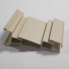 Extruded Plastic Profiles Beige-colored extruded plastic profiles