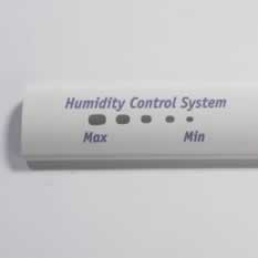 Extruded plastic profiles for appliances a custom plastic humidity control system, complete with maximum and minimum range settings