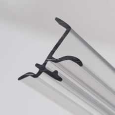Extruded Polycarbonate Shelf Lip Extruded Polycarbonate Shelf Lip
